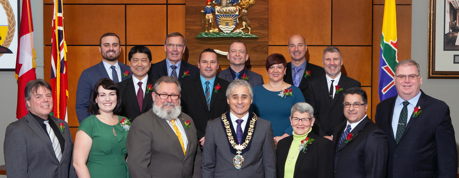 Group shot of the members of the 2018-2022 Thunder Bay City Council