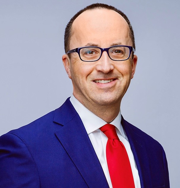 man poses for headshot