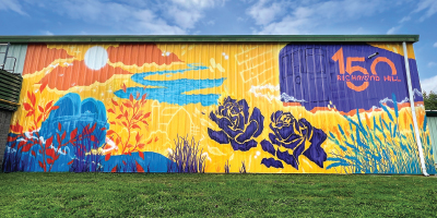Mural at Richmond Green Sports Centre Building 